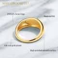 2021 Amazon Collection Seal Chunky Signet Ring Personalisierte minimalistische Männer Versprechen Ringe